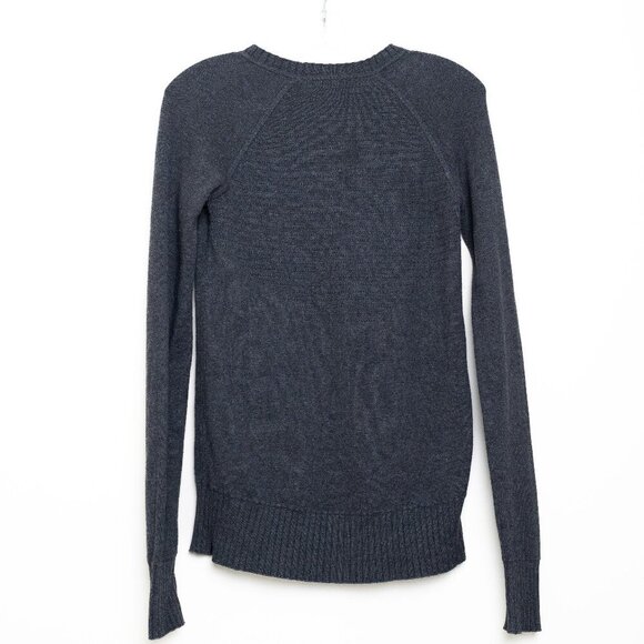 Lululemon Still Lotus Sweater Reversible in Heathered Black Fits Small - Picture 5 of 13